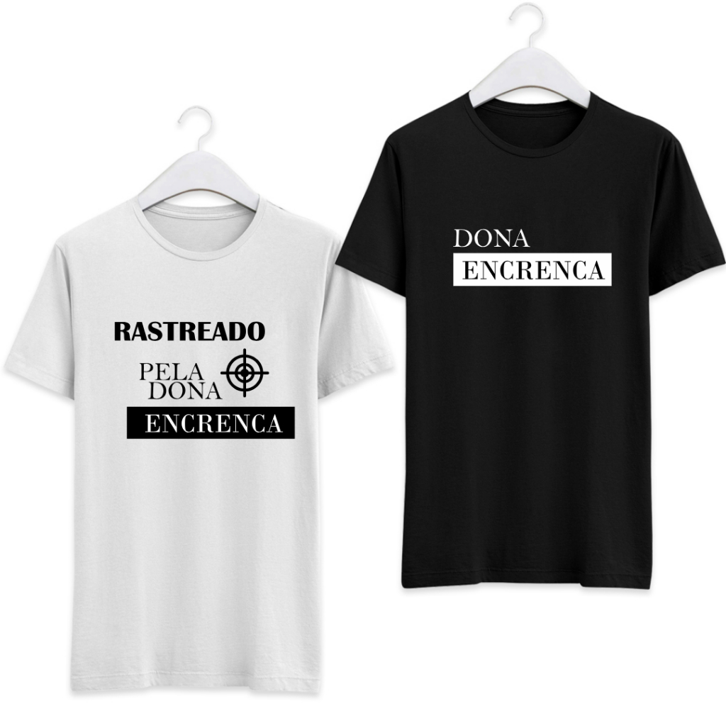 Kit 2 camisetas 100% algodão