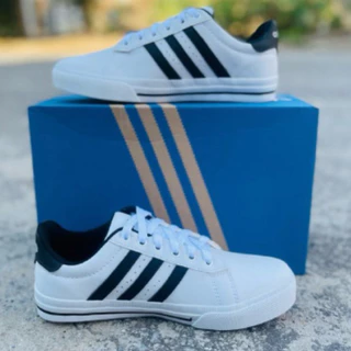 Sapatênis casual branco e preto masculino tênis masculino classico lançamento