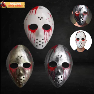 Máscara Luxo Sexta Feira 13 Halloween Cosplay Festa Eventos Dia das Bruxas