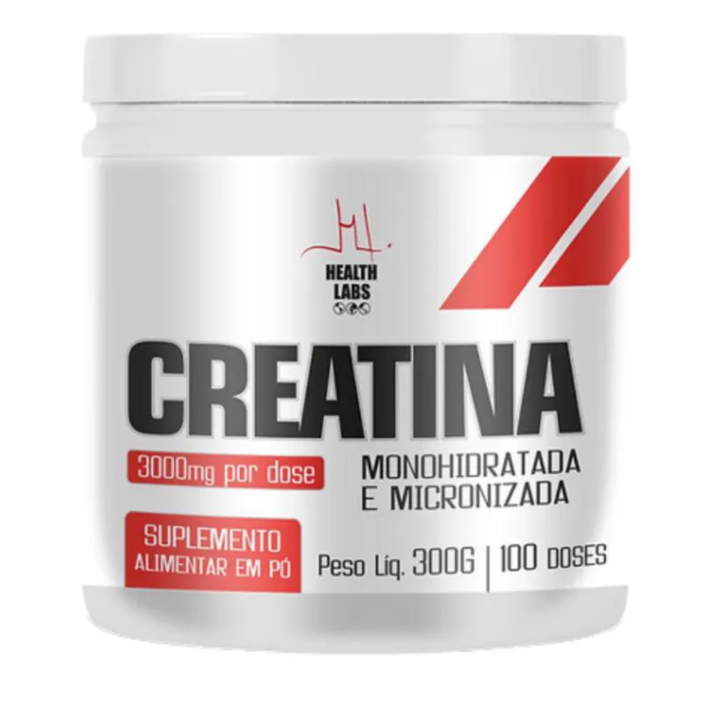 Creatina Pura Micronizada e Monohidratada - Pote 300g - Health Labs ...