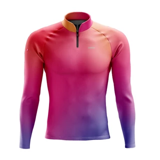 Camisa Camiseta Feminina Manga Longa Rosa/Roxo + Buff Com Proteção Solar UV +50