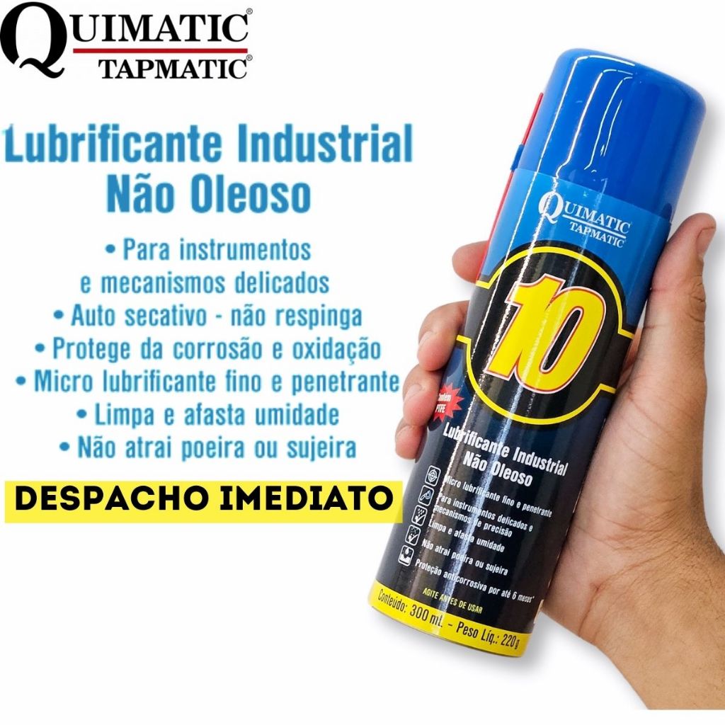 Quimatic 10 Lubrificante Industrial Aerossol 300 ml