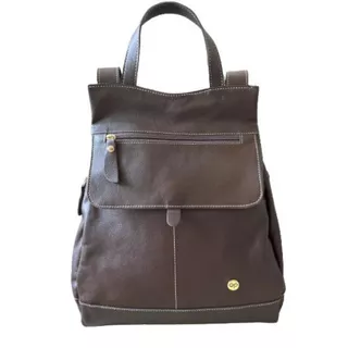 Mochila Bolsa De Couro Legitimo Feminina Original Anti Furto
