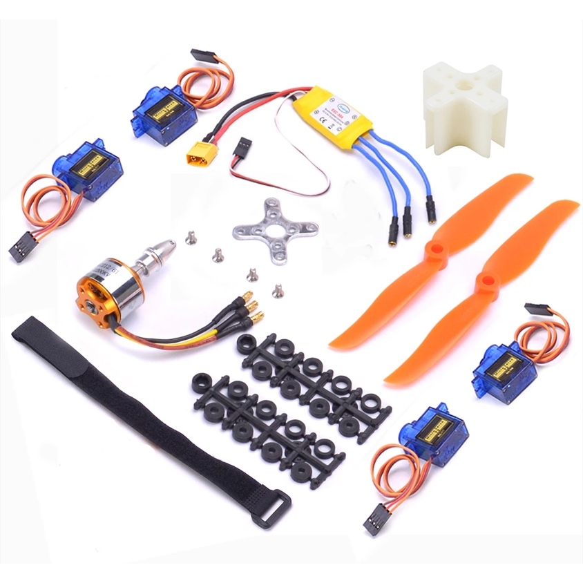 Kit Eletrônica P/ Aeromodelo 100cm Motor A2212 1400KV Empuxo 800g ...