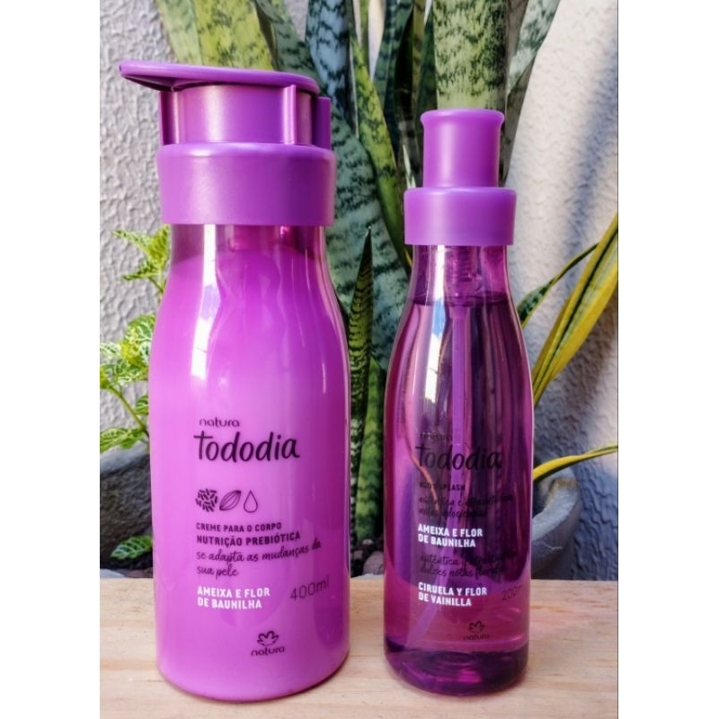 Kit Natura Tododia Ameixa e Flor de Baunilha - Hidratante 400ml e Body ...