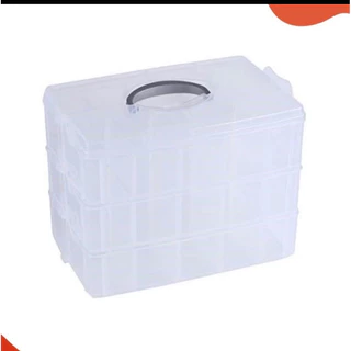 Maleta Caixa Divisória Organizadora Retangular - 26X16cm Em Plástico Unidade