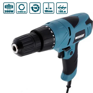 Parafusadeira Furadeira 3/8Pol. Elétrica 300W 220V Ws3231 + Kit Acessórios Profissional WESCO em Oferta na Shopee