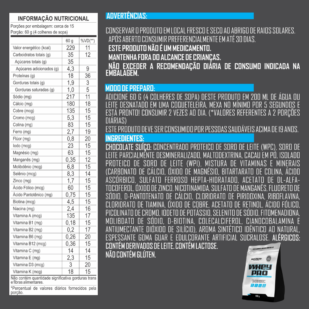 Kit Whey Protein Concentrado e Isolado, 900g (WPC + WPI) + BCAA 3000 ...
