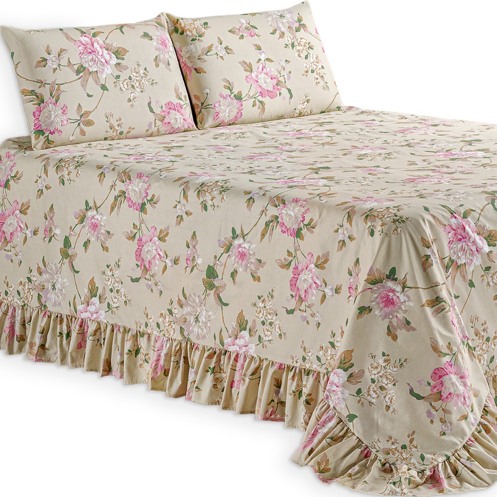 Kit Colcha Cobre Leito Queen 200 Fios Toque Macio 3 Peças com Porta Travesseiro