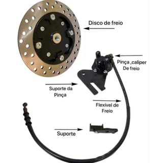 Kit Freio Titan160/Fan160/Titan 150 2015 a 2024 Traseiro