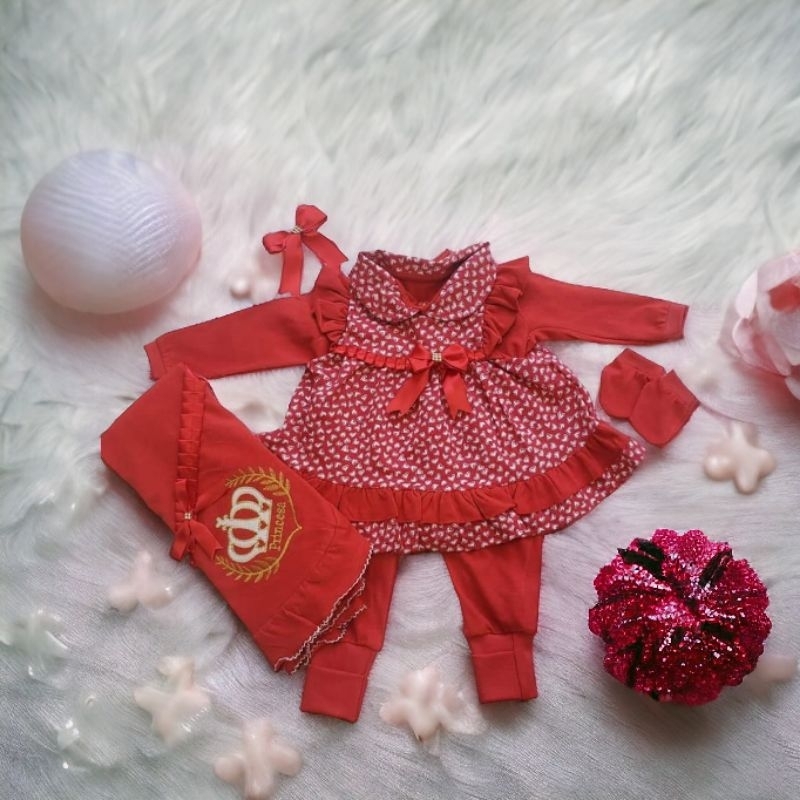 saida maternidade menina vermelha feminina roupa bebe manta | Shopee Brasil