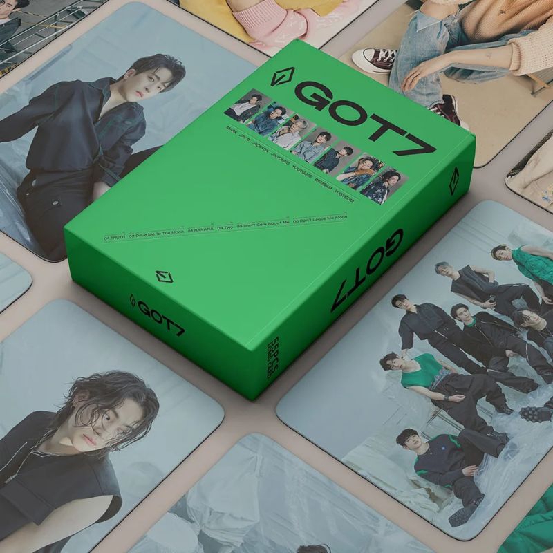 Photocard K-pop com 55 Cards - BTS Black Pink Twice Got7 Stray