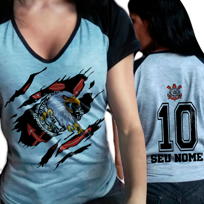 Camiseta Personalizada com Nome e Número Corinthians | Shopee Brasil