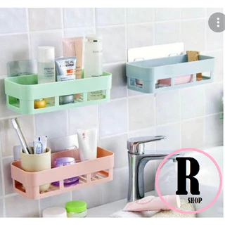 Suporte Organizador De Parede Plástico Para Shampoo Banheiro Cozinha