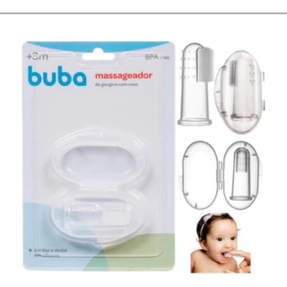 Escova Massageador De Gengiva C/ Estojo Bebê Buba 4+Meses em Oferta na Shopee