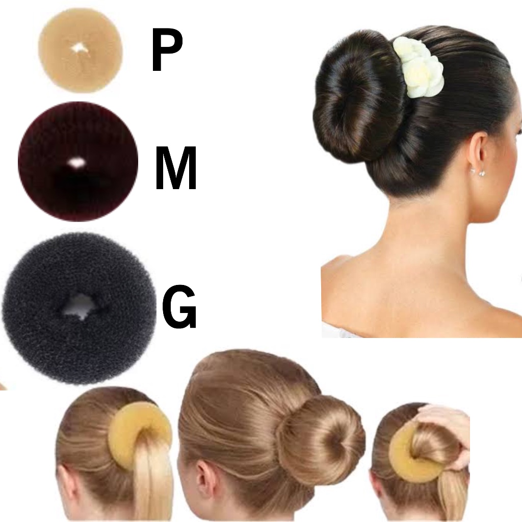 Donuts para Penteados de Cabelos Forma de Coque ; Acessórios Hair Rosquinhas