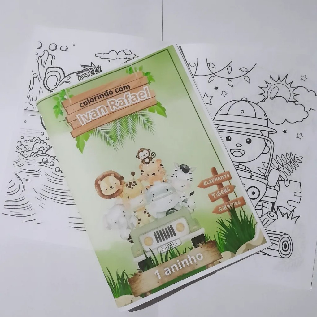 Mini Livrinho de Colorir - Lembrancinha Personalizada - Escolha seu ...
