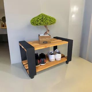Sapateira Rustica Modelo Industrial 12 Pares Prateleira Organizadora De Calçados
