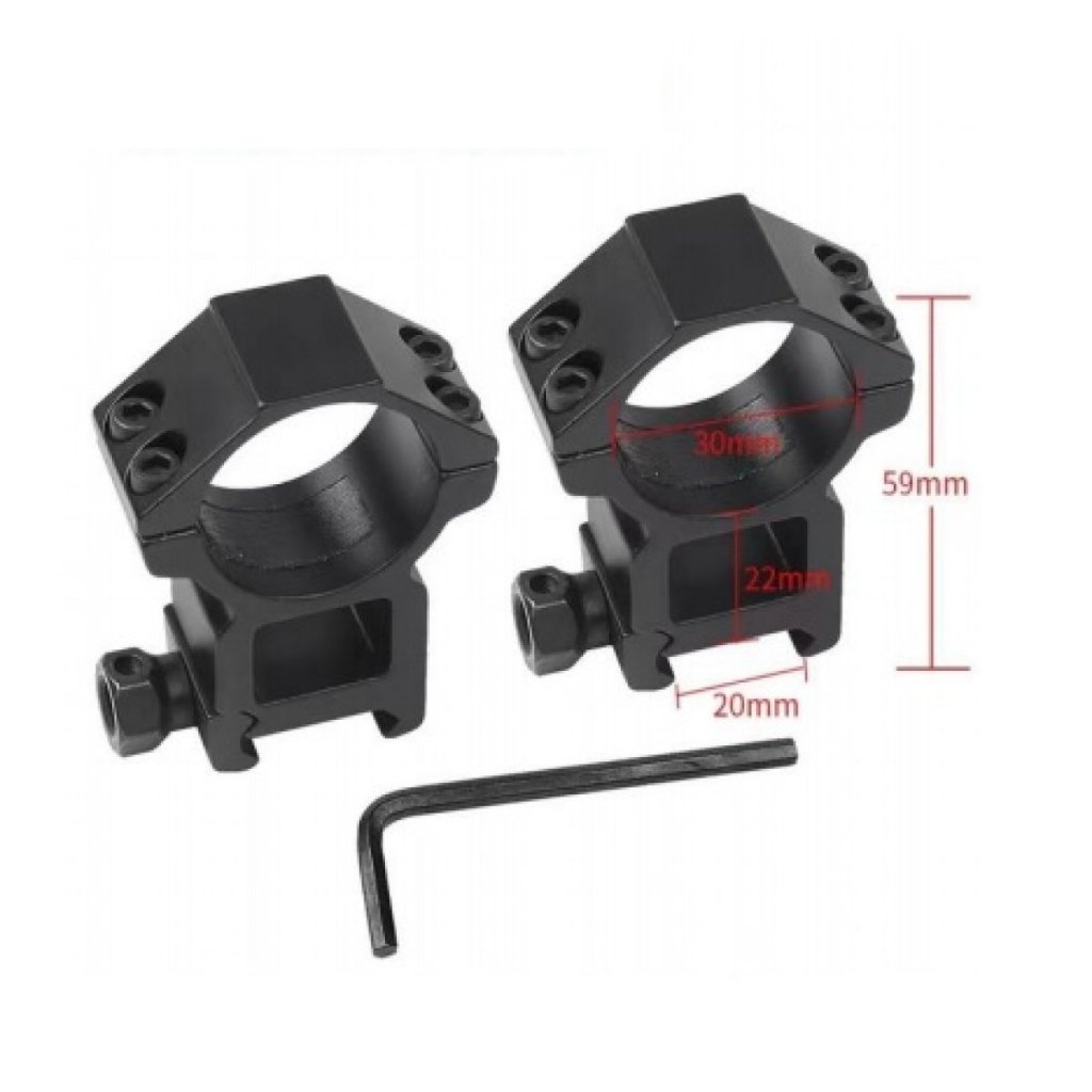 Suporte Mount trilho picatinny 20/30/59 metal