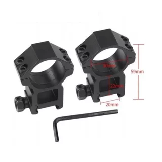 Suporte Mount trilho picatinny 20/30/59 metal