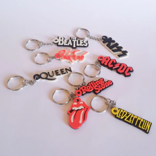 CHAVEIRO BANDAS DE ROCK - BEATLES/AC/DC/LED ZEPPELIN/ROLLING STONES/QUEEN/PINK FLOYD/KISS/ ETC.
