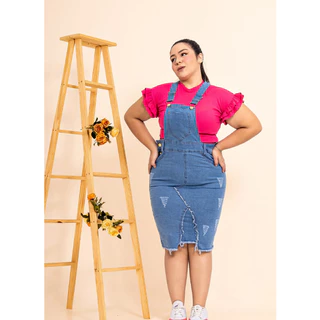 salopete jardineira evangélica plus size promoção dia das mães