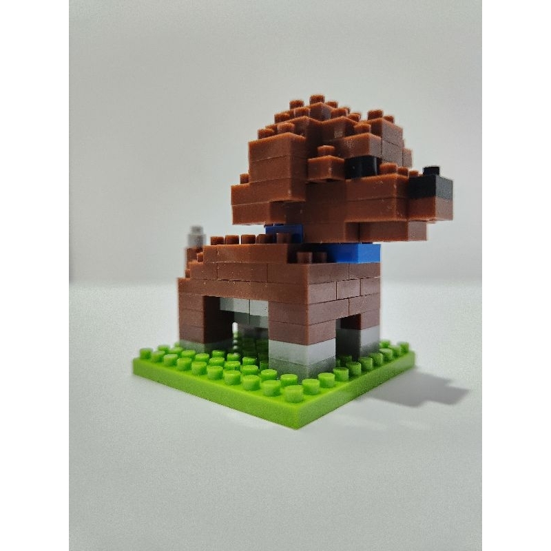 CACHORRO POODLE TOY - MICRO BLOCO - SIMILAR - PETIT BLOCK - MINI "LEGO"