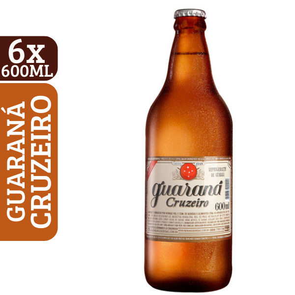 Guaraná Cruzeiro Vidro 600ml (6un)
