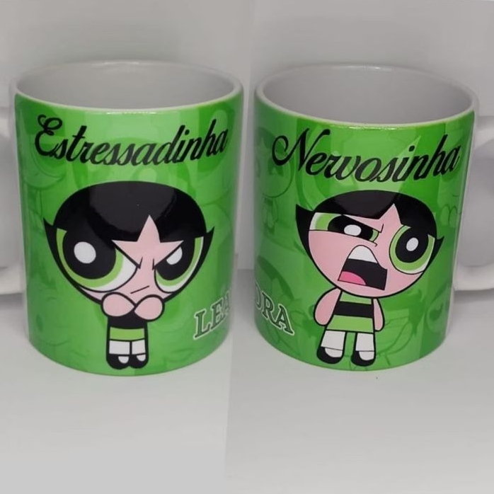 Caneca da Docinho Super Poderosas (Personalize com seu Nome) | Shopee ...