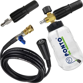 Snow Foam Mangueira Bico Registro Engate Rápido Compatível Lavadora Wap Eco Fit