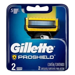 Carga Gillette Fusion Proshield 5 Laminas - 2 Refil Cartucho