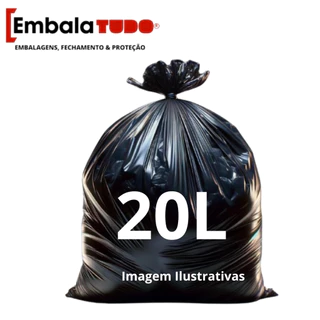 Saco de lixo 20 Litros com 100 Unidades Resistente!!