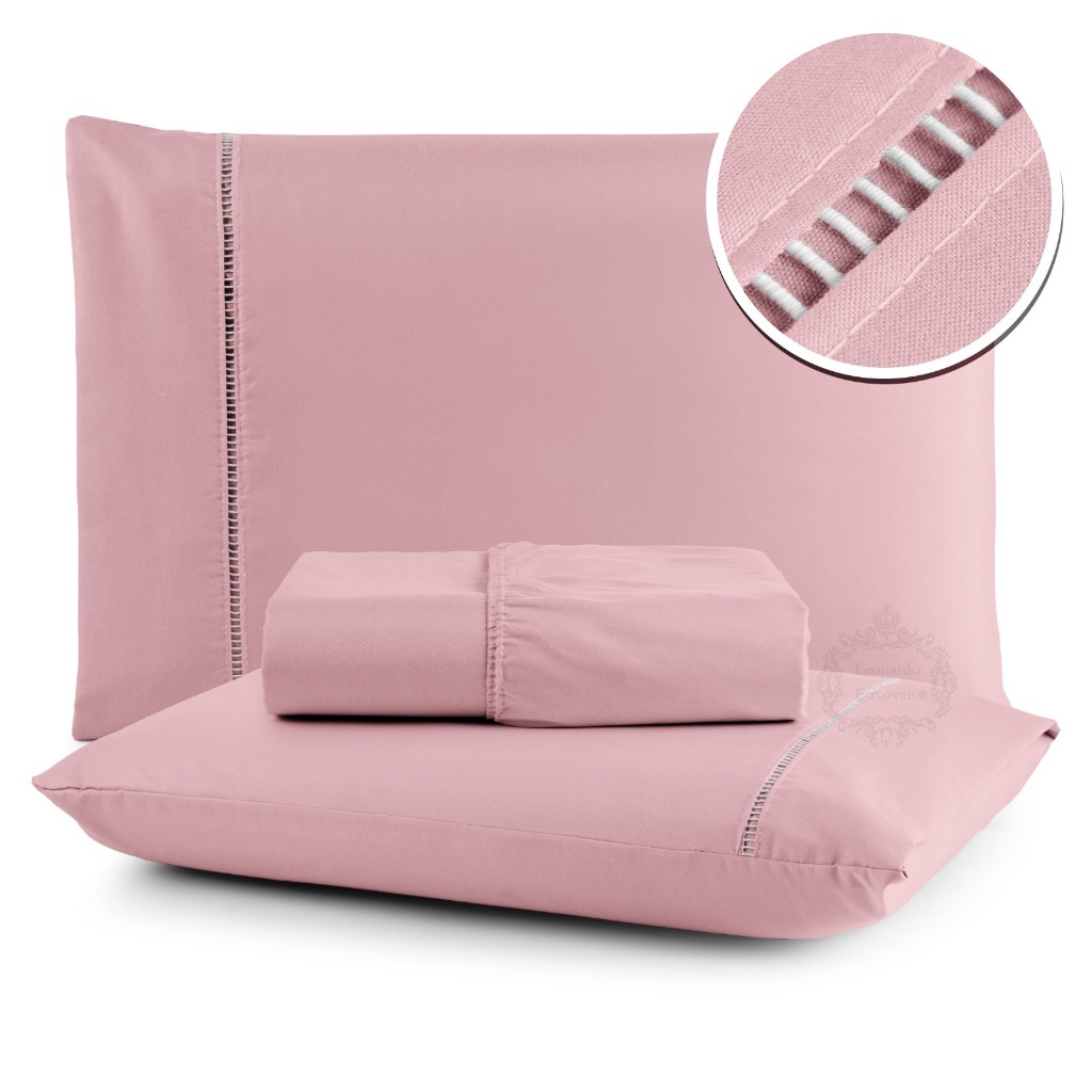 Jogo De lençol 100% Algodão Ponto Palito Casal Queen 3 Peças - PROMOÇÃO