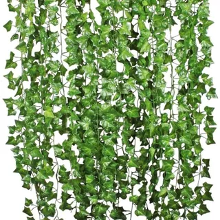 12 Metros Hera Verde Planta Artificial Trepadeira Ramas Folhagem Pendente Decoração