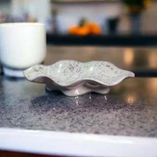 Centro de Mesa Prato Decorativo em Cerâmica Enfeites para Sala Mesa Rack