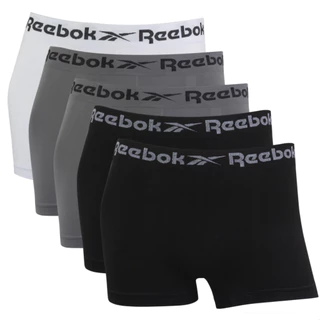 Kit 5 Cueca Boxer Reebok Masculina Sem Costura Original Lisa