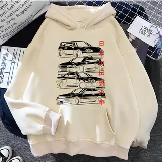 Moletom Masculino Carro Japones JDM Blusa Feminina Strretwear Canguru Com Capuz Flanelado Algodão