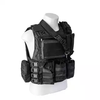 Colete Airsoft - Colete Tatico Preto - Escolta - Segurança
