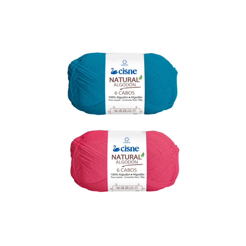 Fio Cisne Natural Algodón 6 Cabos 100g