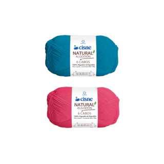 Fio Cisne Natural Algodón 6 Cabos 100g