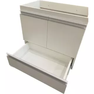 Gabinete (PERSONALIZADO 55L X 55A X 45P) Puxadores em Aluminio 100 % Mdf Móveis Banheiro JTR com Gaveta JTR