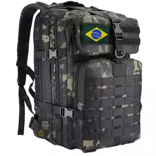 Mochila Tática Camping Militar 50 Litros Resistente A Água
