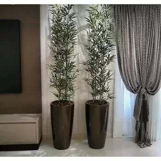 Planta Bambu Artificial 1 Unidade De 1 Metro de Altura Haste De Bambu
