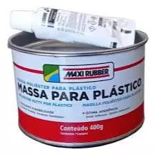 MASSA POLIESTER PARA PLÁSTICO 400G MAXI RUBBER