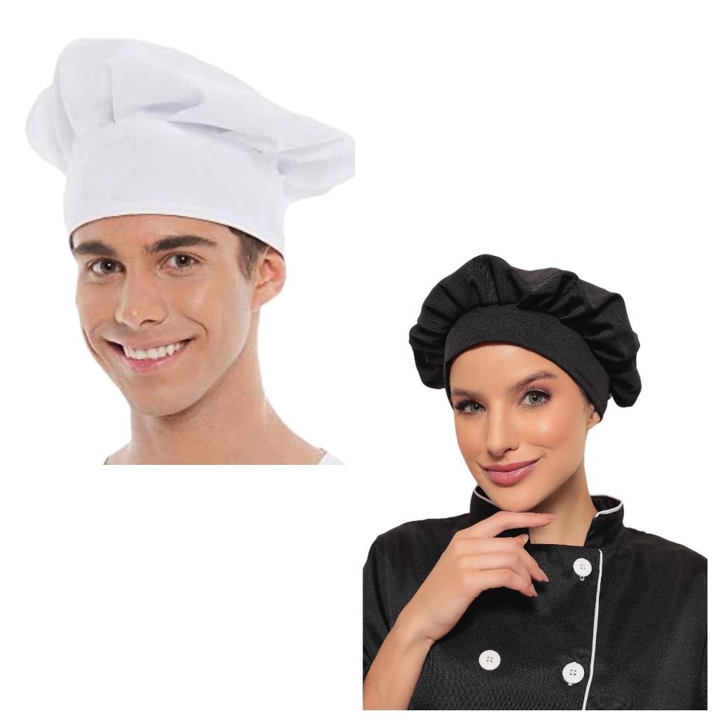 Touca Chapéu Chef Willian Várias Cores Gardenia Uniformes