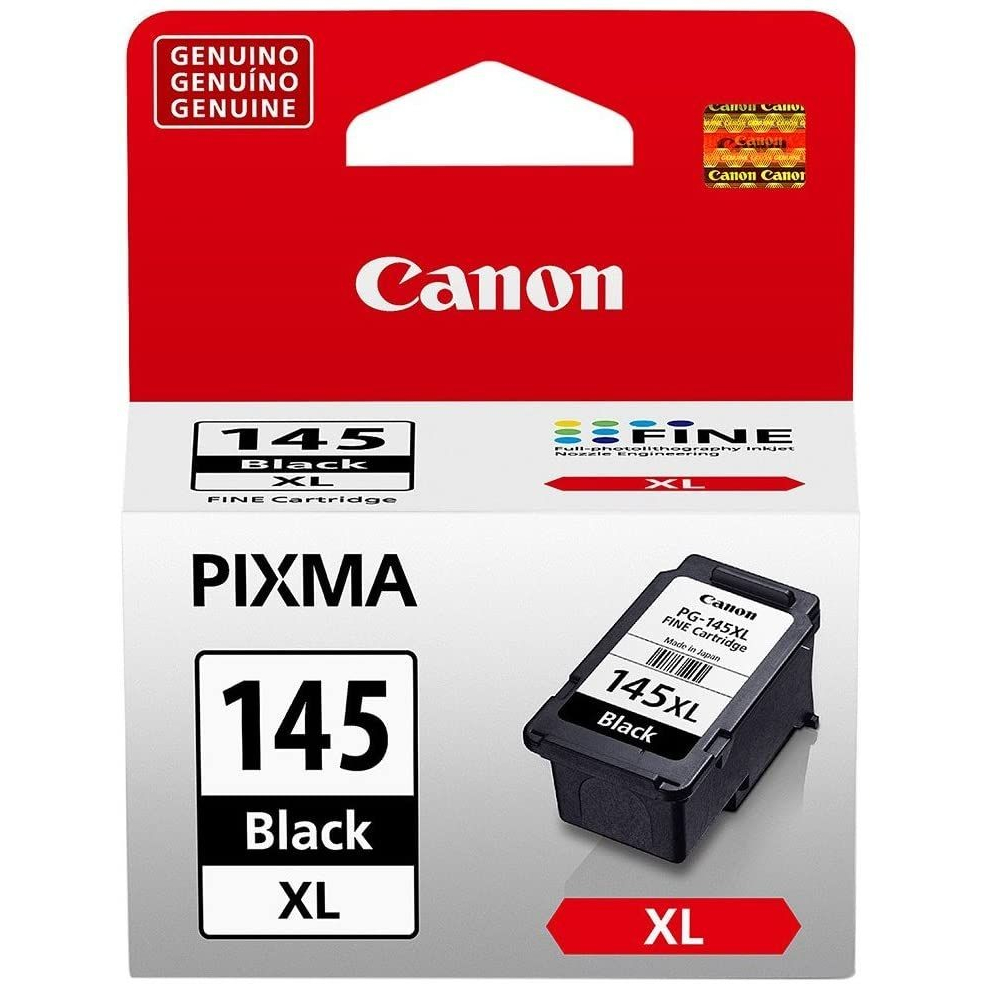 CARTUCHO DE TINTA CANON PG145XL PG-145XL PRETO 12ml iP2810 MG2410 2510 2910 3010