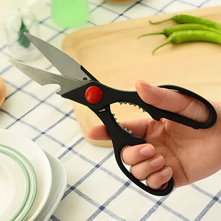 Tesoura Multiuso De Cozinha Corta Peixe Frango Legumes Quebra Nozes Multifuncional Profissional