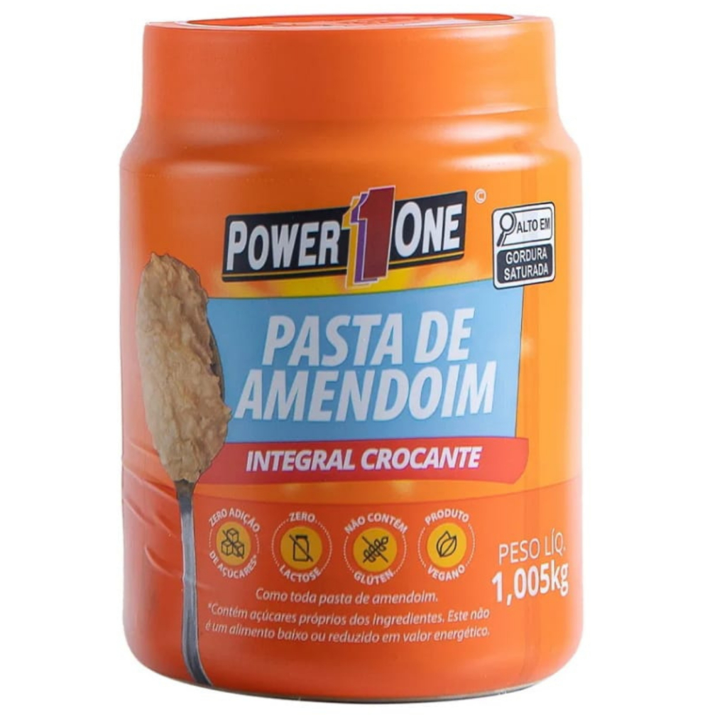 Power One Pasta De Amendoim 1k Crocante