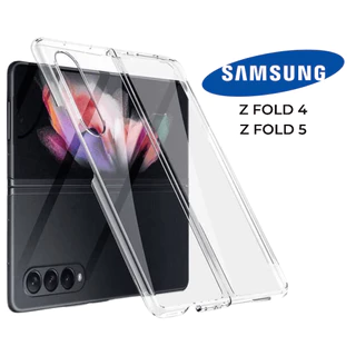 Capa Protetora Transparente Acrilico Slim Anti Impacto Lisa E Borda Reforçada P/ Samsung Z Fold 4 5