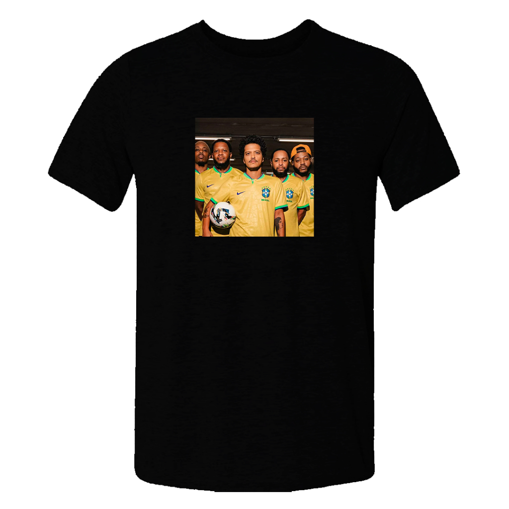 Camiseta Bruno Mars Cantor Show Unissex Preta